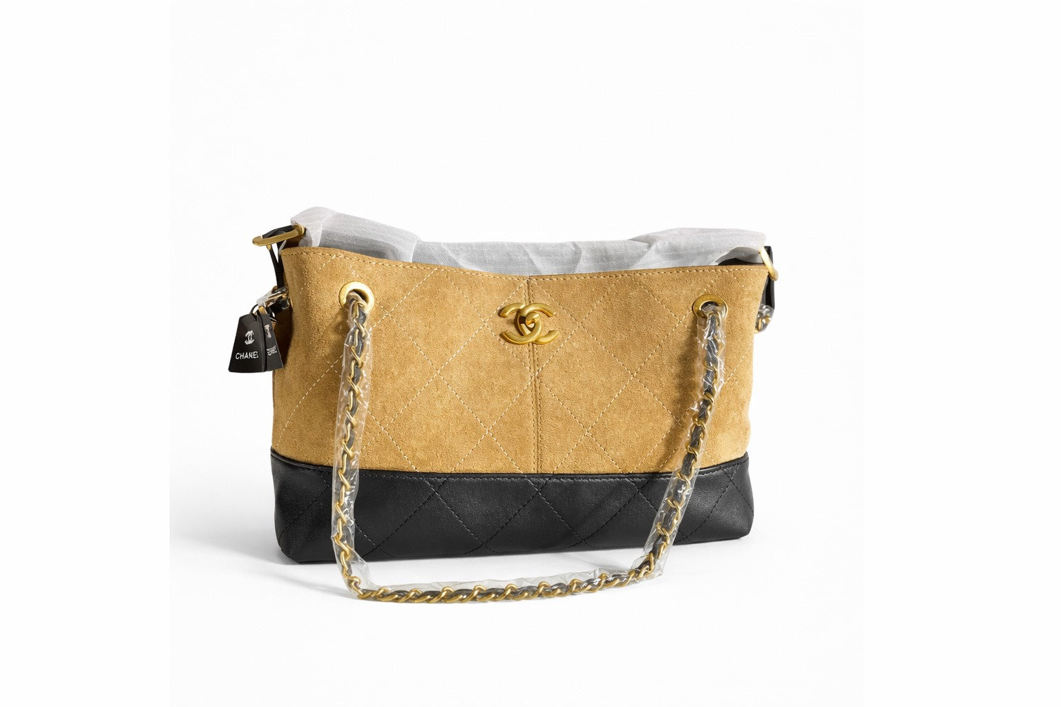 Chanel 25A Hobo Suede Bag