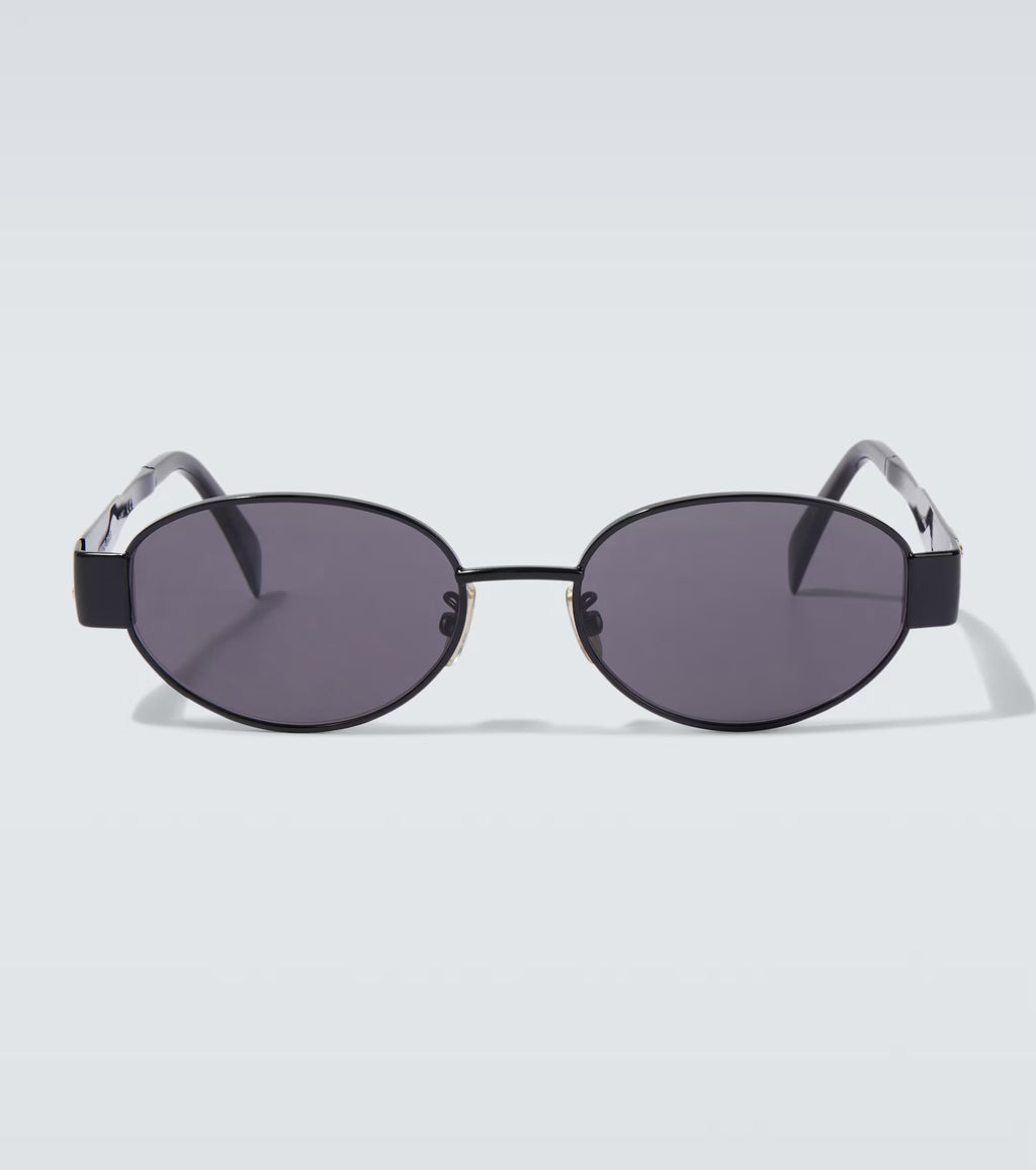 Celine Eyewear Triomphe Metal 01 oval sunglasses